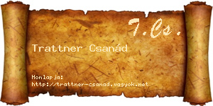 Trattner Csanád névjegykártya